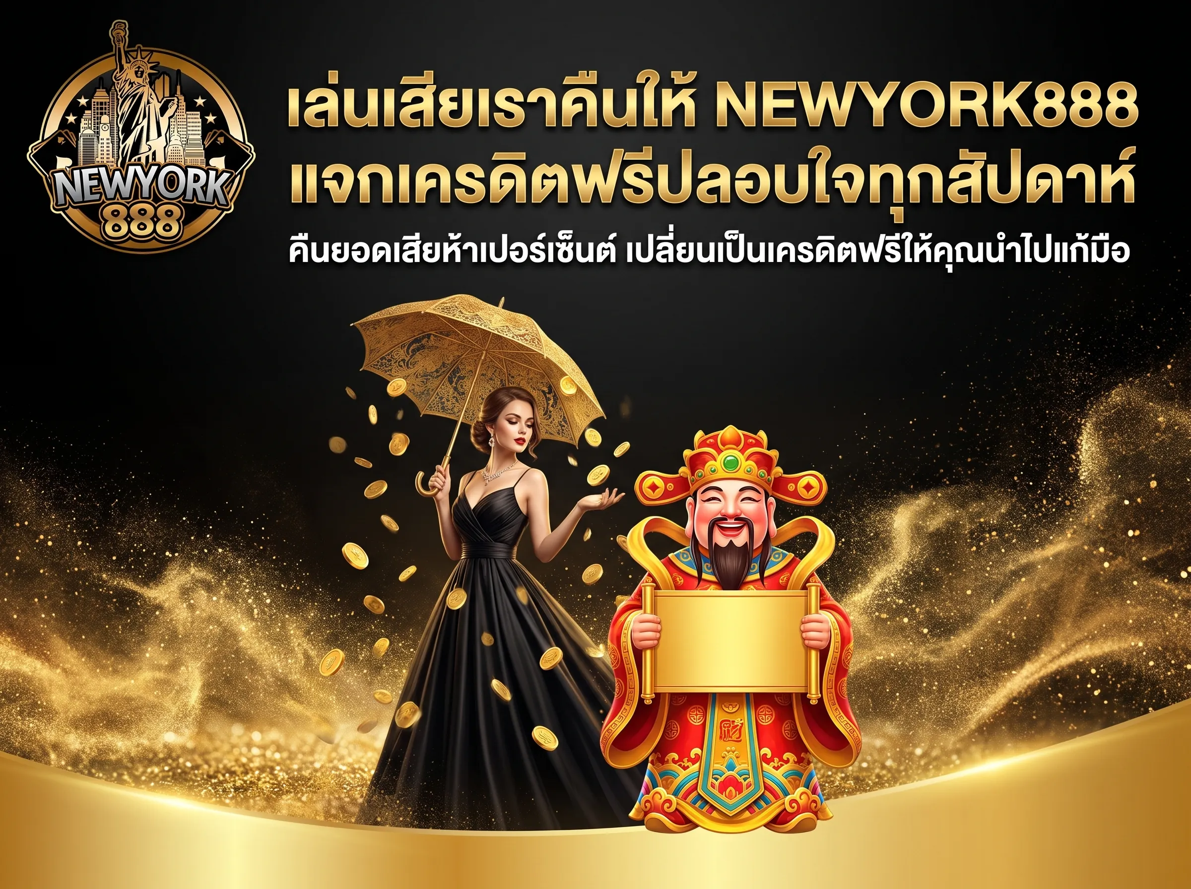 โปรโมชั่นคืนยอดเสีย NEWYORK888 รับเป็นเครดิตฟรีทุกสัปดาห์