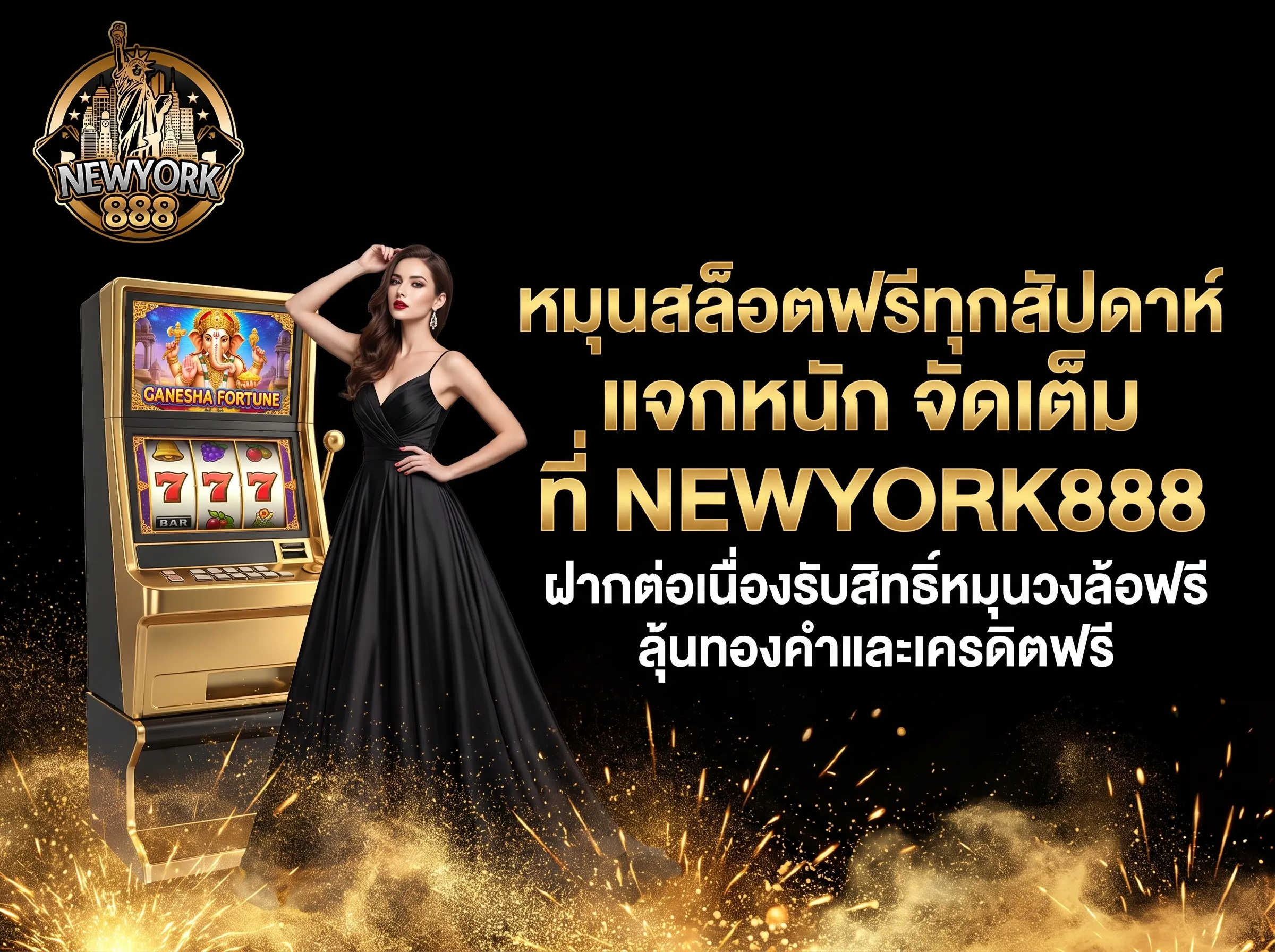 หมุนวงล้อฟรี เครดิตฟรี สล็อต NEWYORK888