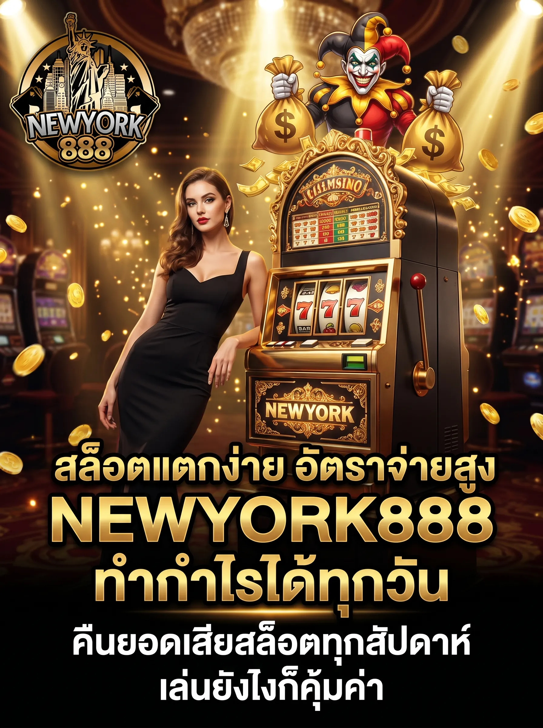 สล็อตแตกง่าย NEWYORK888 อัตราจ่ายเงินสูง