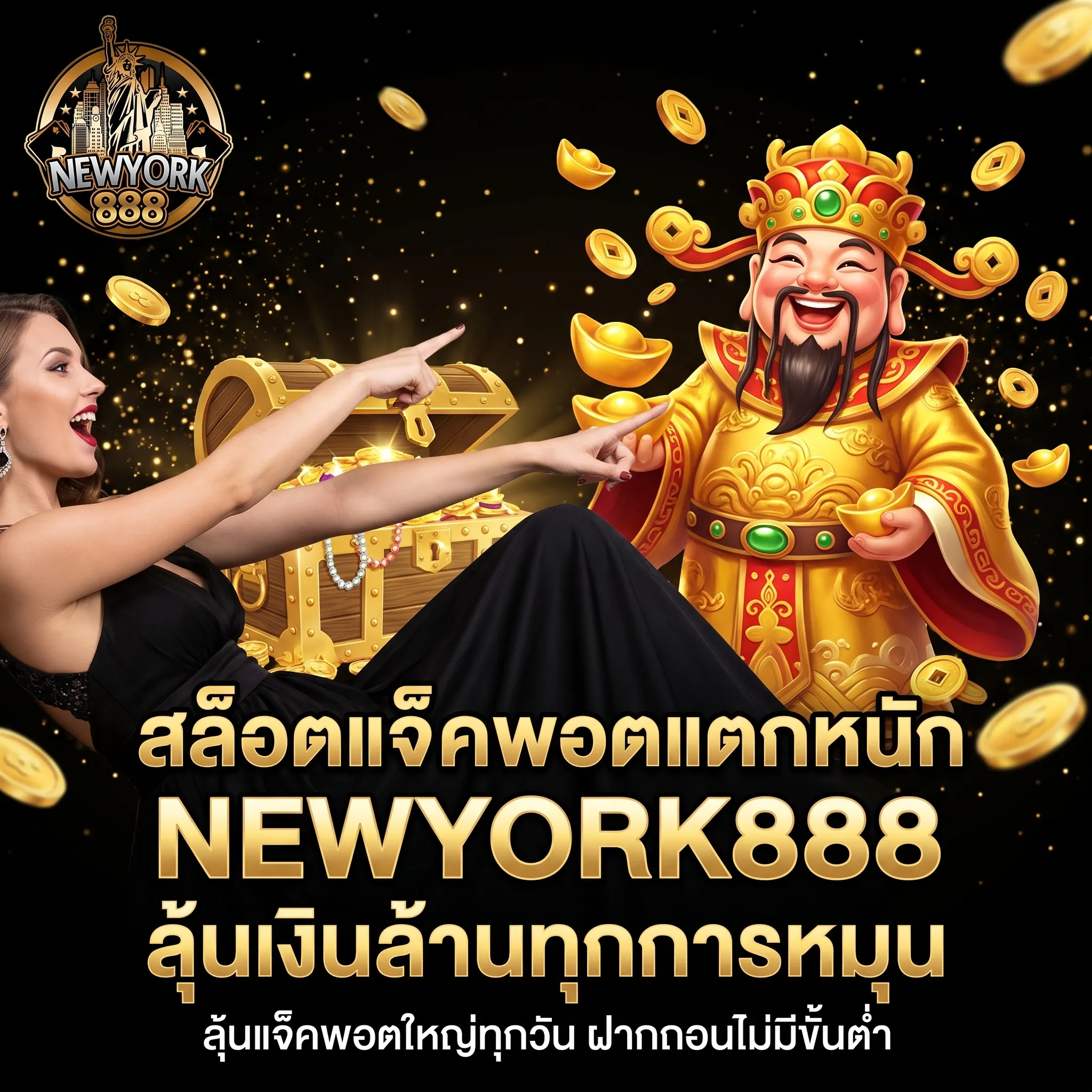 สล็อตแจ็คพอตแตกหนัก NEWYORK888 ลุ้นรางวัลใหญ่