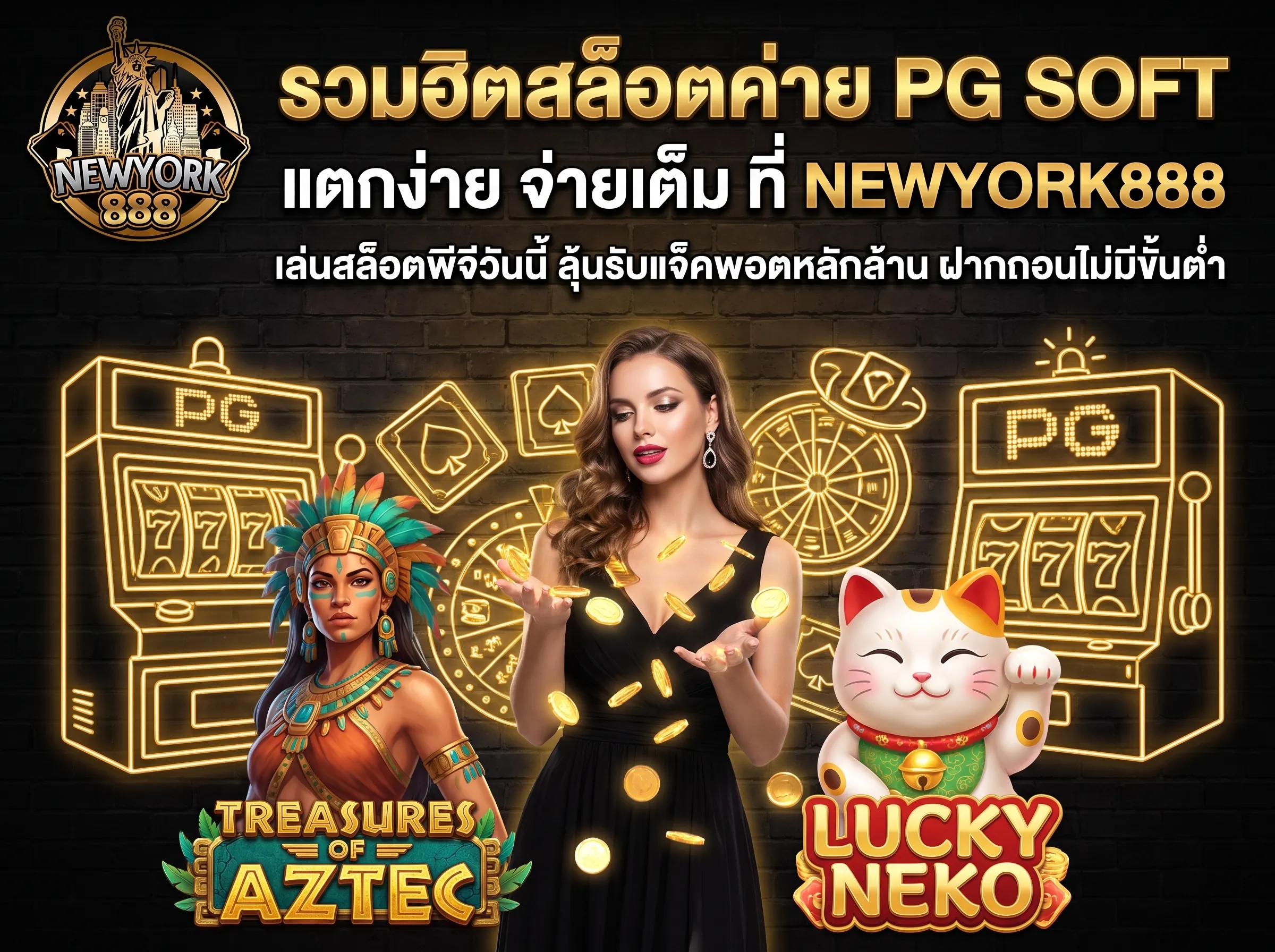 สล็อต PG SOFT แตกง่าย NEWYORK888 ฝากถอนไม่มีขั้นต่ำ