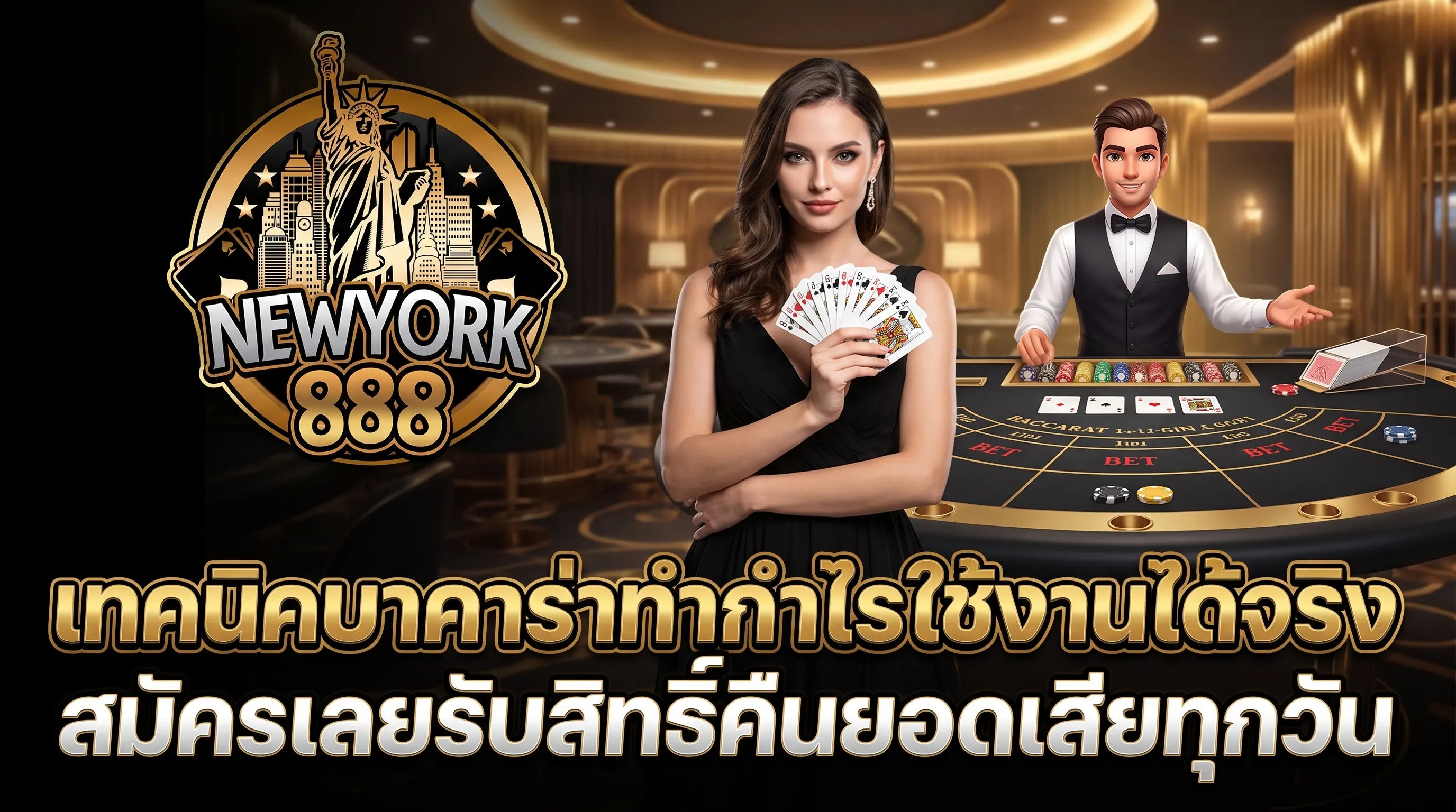 เทคนิคการเล่นบาคาร่าให้ได้กำไรที่ newyork888